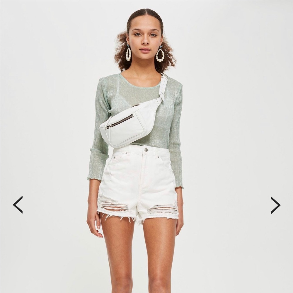 Topshop Ripped Mom Shorts
